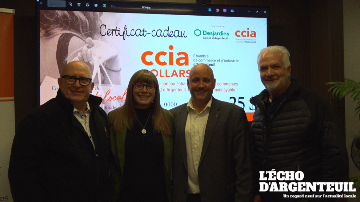 Denis Huberdeau → Président de la Chambre de commerce et d’industrie d’Argenteuil (CCIA) Marie-Josée Lapierre → Directrice générale de la CCIA Jean-François Pépin → Directeur général de la Caisse Desjardins d’Argenteuil Daniel Pilon → Président du conseil d’administration de la Caisse Desjardins d’Argenteuil